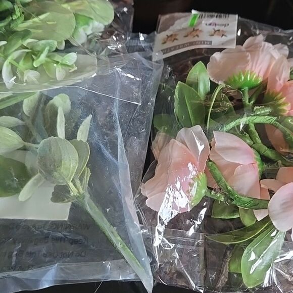 Hobby Lobby Faux Floral Collection  Pink Green Fake Decor Diy Art Craft Greenery - Picture 2 of 14